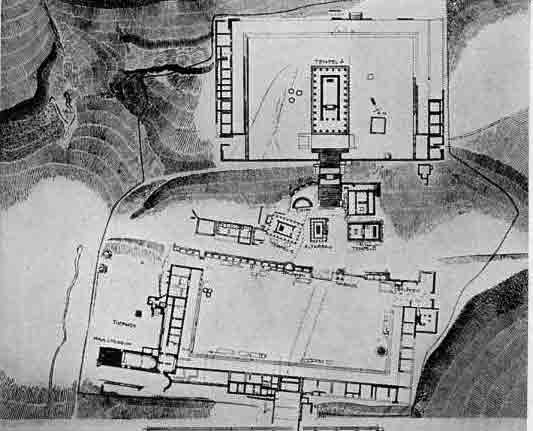 「第23図 コス島アスクレピオス医学校の図(1902-1904の発掘による)」のキャプション付きの図